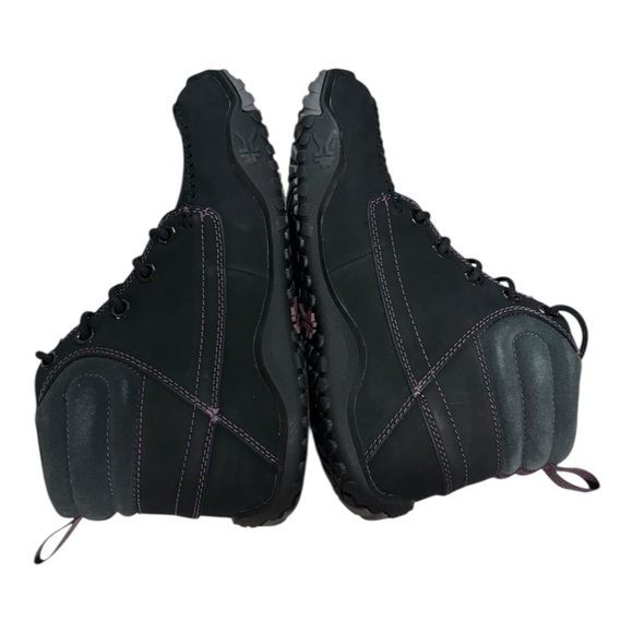 KURU Boots Womens 8.5 Jet Black Quest Ankle Hiking Trail Boots Nubuck Comfort - Picture 7 of 14